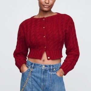 Cult Gaia x GAP Cropped Cardigan